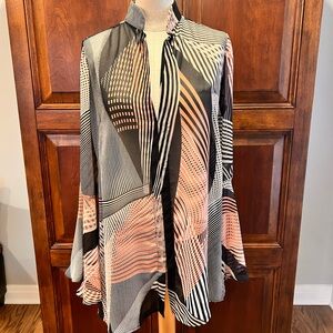 Analili Beautiful Sheer Tunic - Medium